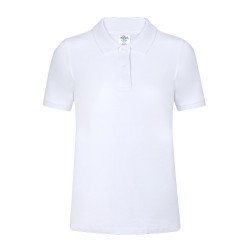 Polo Blanc Personnalisable Femme WPS180 "keya" Matières : coton Taille textile : M Couleurs : blanc goodies personnalisé en stoc