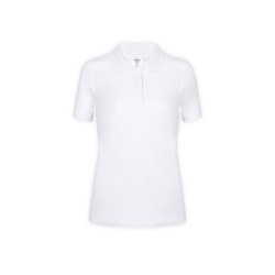 Polo Blanc Personnalisable Femme WPS180 "keya" Matières : coton Taille textile : L Couleurs : blanc goodies personnalisé en stoc