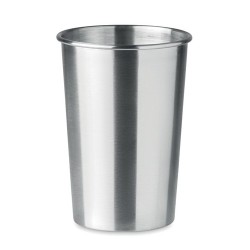 Gobelet publicitaire en acier inox 350ml BONGO Matières : acier inoxydable Couleurs : argenté mat