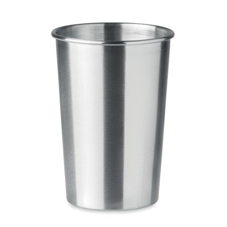 Gobelet publicitaire en acier inox 350ml BONGO Matières : acier inoxydable Couleurs : argenté mat