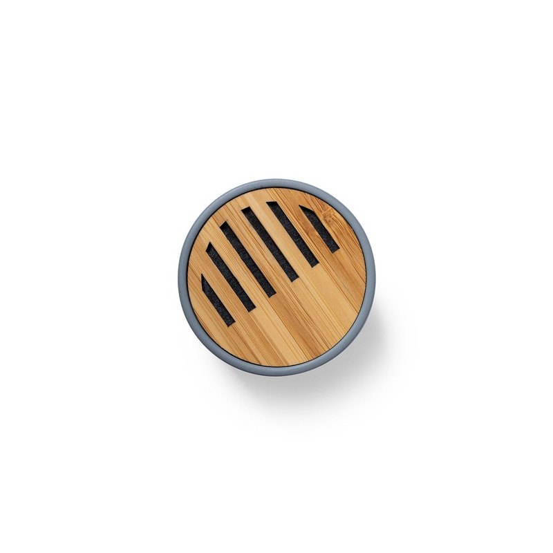 Haut-Parleur Bluetooth Personnalisé Design pas cher - Piler Matières : bambou cadeau entreprise pas cher