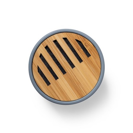 Haut-Parleur Bluetooth Personnalisé Design pas cher - Piler Matières : bambou cadeau entreprise pas cher