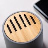 Haut-Parleur Bluetooth Personnalisé Design pas cher - Piler Matières : bambou marquage laser ultra précis