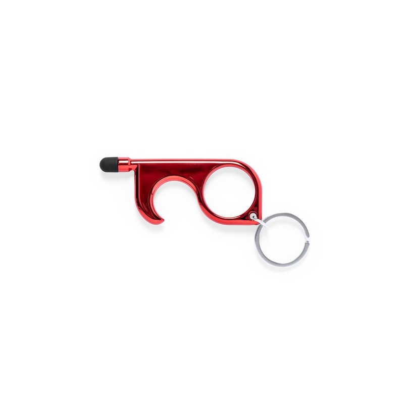Porte-Clés Anticontact Personnalisé Éco-responsable - Cimak Couleurs : rouge