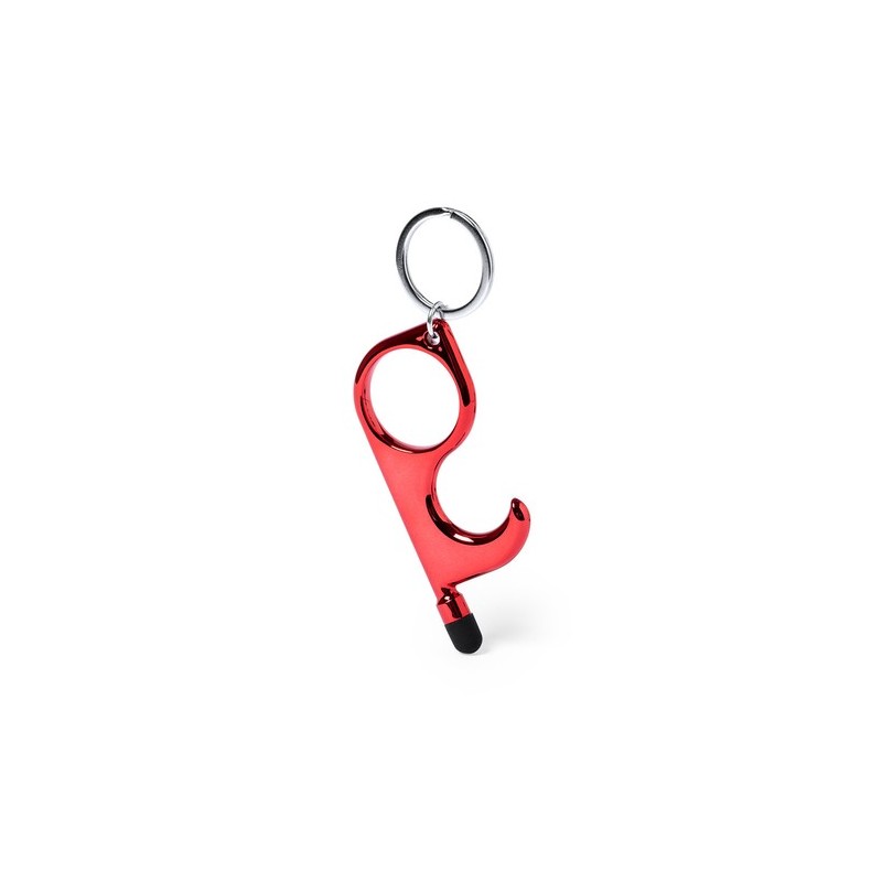 Porte-Clés Anticontact Personnalisé Éco-responsable - Cimak Couleurs : rouge cadeau collaborateur premium