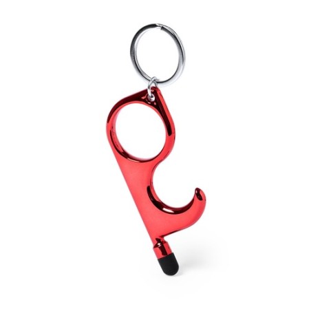 Porte-Clés Anticontact Personnalisé Éco-responsable - Cimak Couleurs : rouge cadeau collaborateur premium
