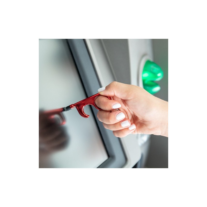 Porte-Clés Anticontact Personnalisé Éco-responsable - Cimak Couleurs : rouge livraison express 24h 48h