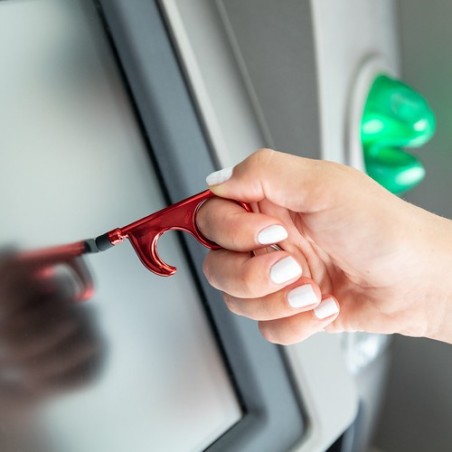 Porte-Clés Anticontact Personnalisé Éco-responsable - Cimak Couleurs : rouge livraison express 24h 48h