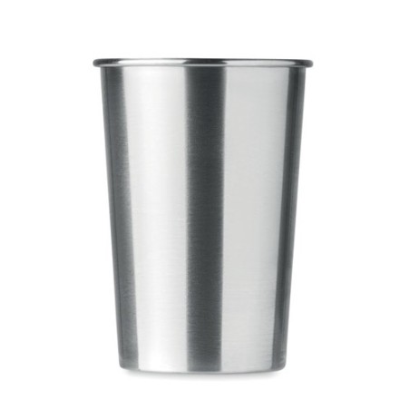 Gobelet publicitaire en acier inox 350ml BONGO Matières : acier inoxydable Couleurs : argenté mat personnalisable avec votre log
