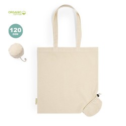 Sac Éco-Responsable Pliable Personnalisé en Coton Bio - Nepax Matières : coton organique Couleurs : naturel 2