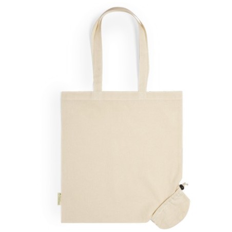 Sac Éco-Responsable Pliable Personnalisé en Coton Bio - Nepax Matières : coton organique Couleurs : naturel impression haute déf