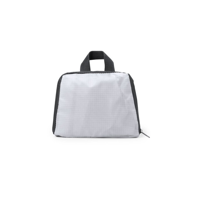 Sac à Dos Pliable Personnalisé Éco-responsable Idéal pour Loisirs Mendy Matières : ripstop Couleurs : blanc objet publicitaire r