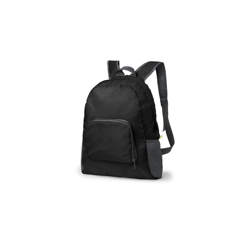 Sac à Dos Pliable Personnalisé Éco-responsable Idéal pour Loisirs Mendy Matières : ripstop Couleurs : blanc cadeau entreprise pa