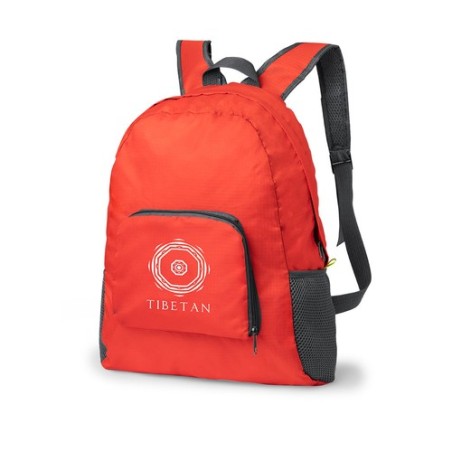Sac à Dos Pliable Personnalisé Éco-responsable Idéal pour Loisirs Mendy Matières : ripstop Couleurs : blanc personnalisable avec