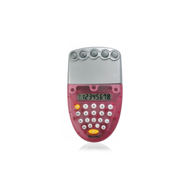 Calculatrice  personnalisée pratique pas cher - Ozone Couleurs : rouge personnalisable avec votre logo
