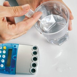 Calculatrice  personnalisée pratique pas cher - Ozone Couleurs : rouge cadeau collaborateur premium