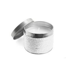 Bougie aromatique personnalisée à la cire naturelle - Cadeau idéal Shiva Matières : métal Couleurs : beige