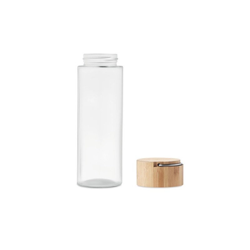Bouteille en verre  500ml Ameland Matières : verre Couleurs : transparent personnalisable avec votre logo