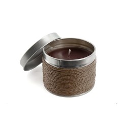 Bougie aromatique personnalisée à la cire naturelle - Cadeau idéal Shiva Matières : métal Couleurs : beige 2