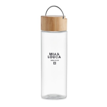 Bouteille en verre  500ml Ameland Matières : verre Couleurs : transparent cadeau entreprise pas cher