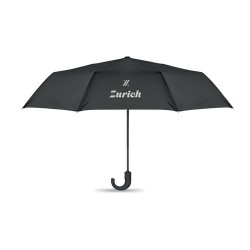 Parapluie pliable personnalisé de 23 pouces chic CANOVA Matières : PET Couleurs : noir cadeau collaborateur premium