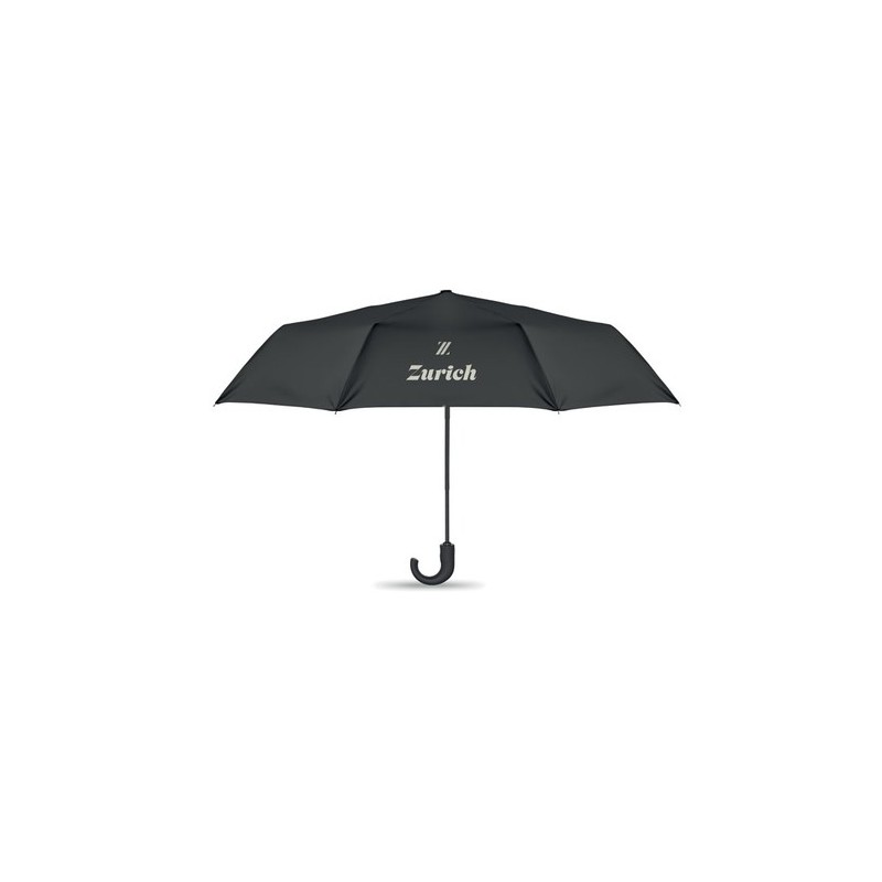 Parapluie pliable personnalisé de 23 pouces chic CANOVA Matières : PET Couleurs : noir cadeau collaborateur premium
