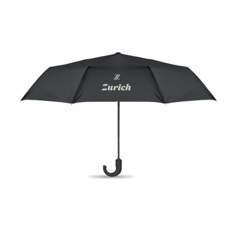 Parapluie pliable personnalisé de 23 pouces chic CANOVA Matières : PET Couleurs : noir cadeau collaborateur premium