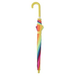 Parapluie enfant 18 pouces personnalisé motif Arc-en-Ciel ARCO Matières : PET Couleurs : multicolore cadeau entreprise pas cher