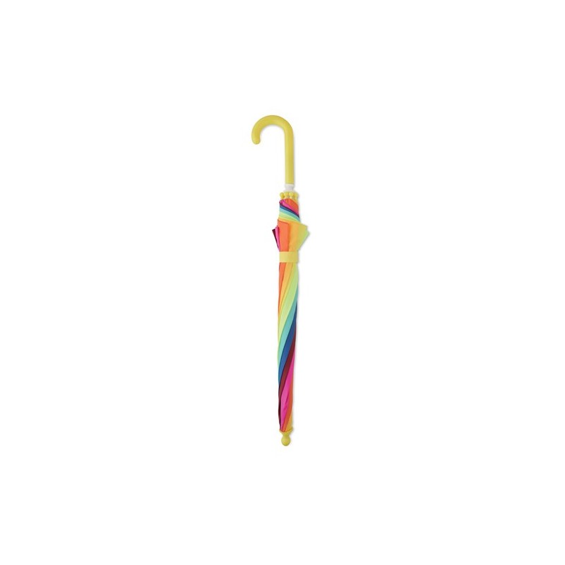 Parapluie enfant 18 pouces personnalisé motif Arc-en-Ciel ARCO Matières : PET Couleurs : multicolore cadeau entreprise pas cher
