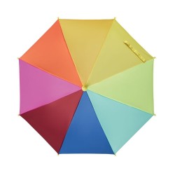 Parapluie enfant 18 pouces personnalisé motif Arc-en-Ciel ARCO Matières : PET Couleurs : multicolore marquage laser ultra précis