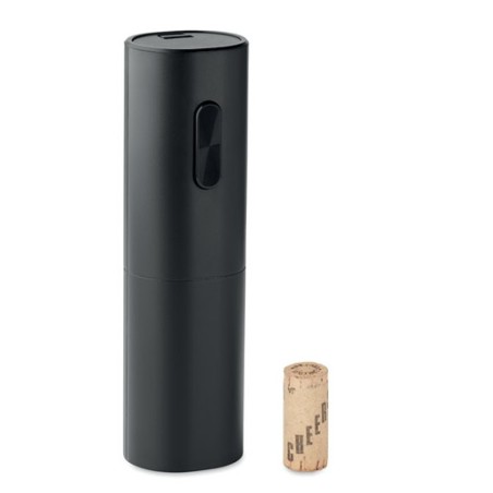 Ouvre-bouteille électrique personnalisé pas cher - VINO Matières : ABS Couleurs : noir impression haute définition