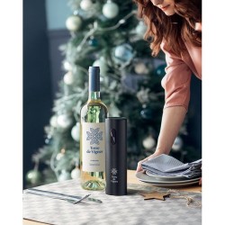 Ouvre-bouteille électrique personnalisé pas cher - VINO Matières : ABS Couleurs : noir marquage laser ultra précis