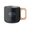 Mug Éco-responsable Double Paroi 350 ml en Acier Inoxydable Personnalisé ACERO Couleurs : noir Matières : acier inoxydable recyc
