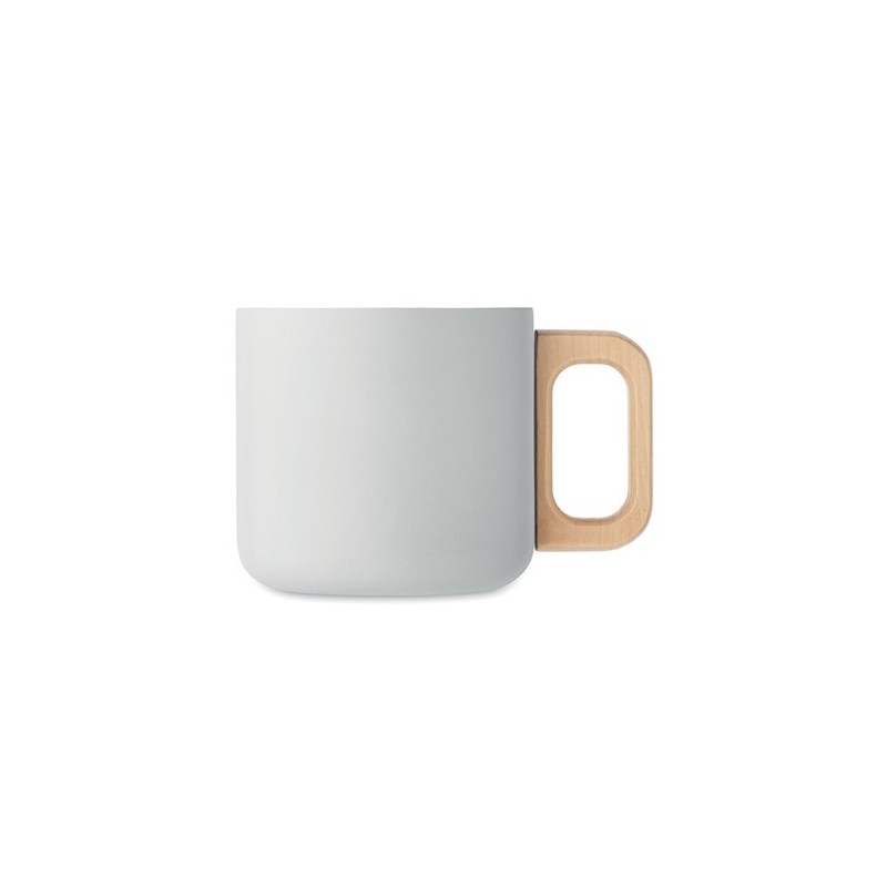 Mug Éco-responsable Double Paroi 350 ml en Acier Inoxydable Personnalisé ACERO Couleurs : blanc Matières : acier inoxydable recy
