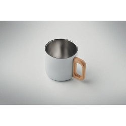 Mug Éco-responsable Double Paroi 350 ml en Acier Inoxydable Personnalisé ACERO Couleurs : blanc Matières : acier inoxydable recy