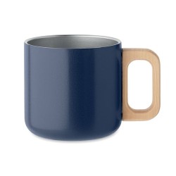 Mug Éco-responsable Double Paroi 350 ml en Acier Inoxydable Personnalisé ACERO Couleurs : bleu marine Matières : acier inoxydabl