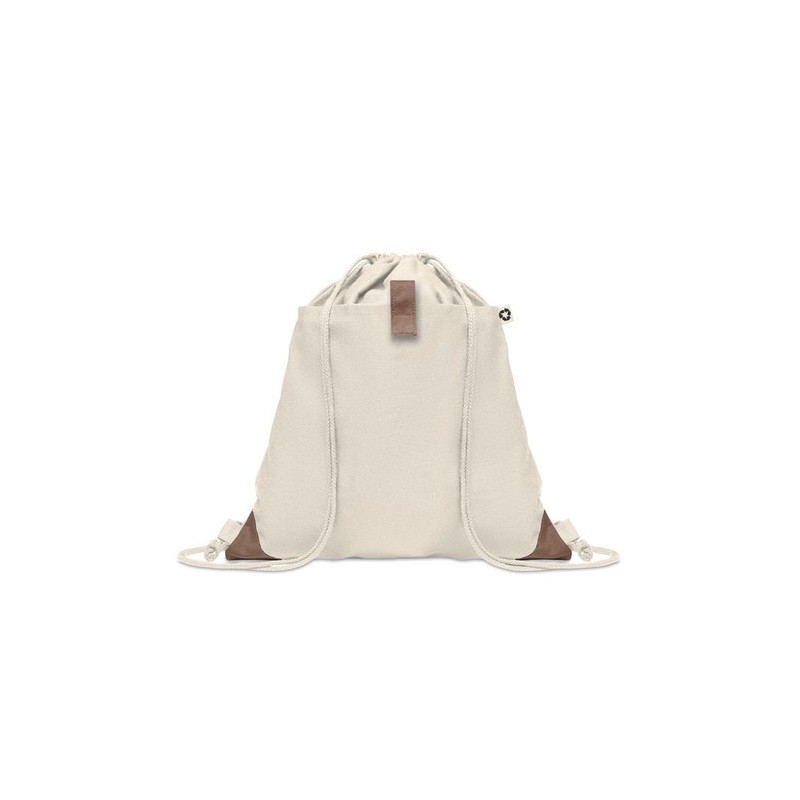 Sac à cordon  en coton recyclé PANDA BAG Matières : coton recyclé Couleurs : beige