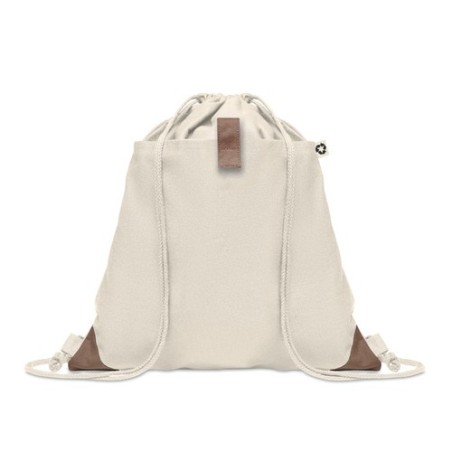 Sac à cordon  en coton recyclé PANDA BAG Matières : coton recyclé Couleurs : beige