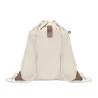 Sac à cordon  en coton recyclé PANDA BAG Matières : coton recyclé Couleurs : beige
