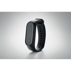 Montre sans fil de santé personnalisée ARTA Matières : silicone Couleurs : noir objet promotionnel éco-responsable