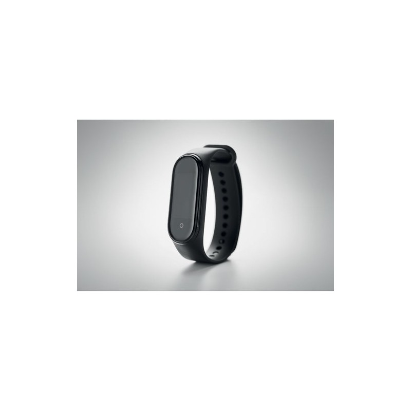 Montre sans fil de santé personnalisée ARTA Matières : silicone Couleurs : noir objet promotionnel éco-responsable