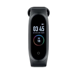 Montre sans fil de santé personnalisée ARTA Matières : silicone Couleurs : noir cadeau collaborateur premium