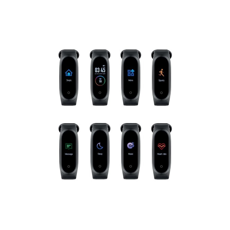 Montre sans fil de santé personnalisée ARTA Matières : silicone Couleurs : noir goodies personnalisé en stock