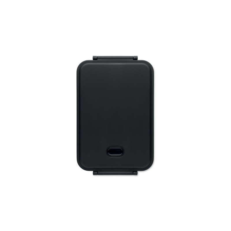Lunch box  et pratique 2200 ml personnalisée INDUSMAX Matières : polypropylène (PP) Couleurs : noir personnalisable avec votre l