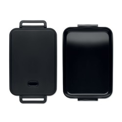 Lunch box  et pratique 2200 ml personnalisée INDUSMAX Matières : polypropylène (PP) Couleurs : noir cadeau entreprise pas cher