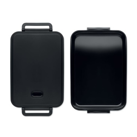 Lunch box  et pratique 2200 ml personnalisée INDUSMAX Matières : polypropylène (PP) Couleurs : noir cadeau entreprise pas cher
