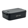 Lunch box  et pratique 2200 ml personnalisée INDUSMAX Matières : polypropylène (PP) Couleurs : noir goodies publicitaire événeme