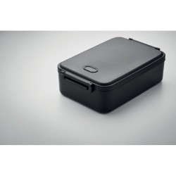 Lunch box  et pratique 2200 ml personnalisée INDUSMAX Matières : polypropylène (PP) Couleurs : noir impression haute définition