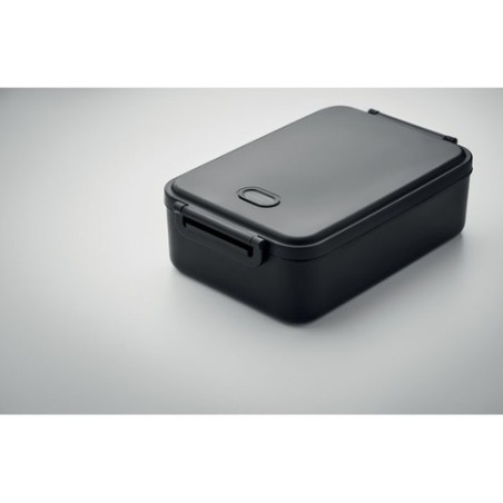Lunch box  et pratique 2200 ml personnalisée INDUSMAX Matières : polypropylène (PP) Couleurs : noir impression haute définition