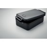 Lunch box  et pratique 2200 ml personnalisée INDUSMAX Matières : polypropylène (PP) Couleurs : noir marquage laser ultra précis